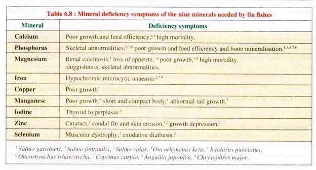 Mineral Deficiency Symptoms