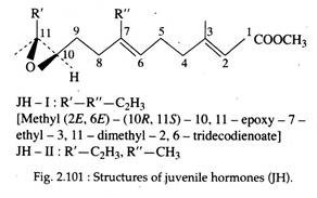 Structures of Juvenile Hormones