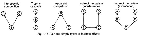 Various Simple Types of Indirect Effects
