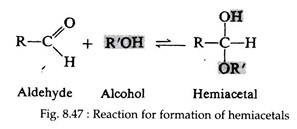Reaction for Formation of Hemiacetals