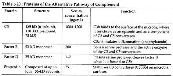 Proteins of the Alternative Pathway of Complement